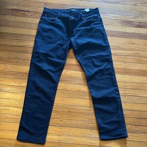 Banana Republic Men's Dark Blue Slim Fit Traveler Pants